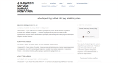 Desktop Screenshot of konyvtar.bpugyvedikamara.hu