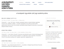Tablet Screenshot of konyvtar.bpugyvedikamara.hu